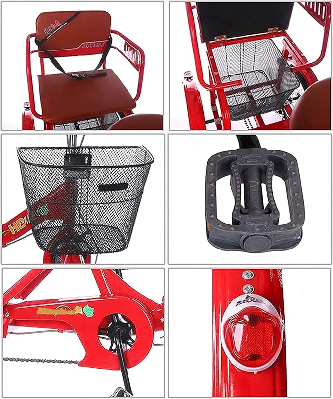 Triciclo Urbano PAGOIAAR para Adultos 16 pulgadas, 1 Velocidad miniatura 5