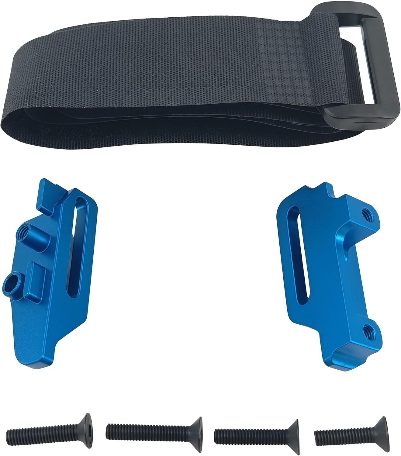 Aluminum Alloy Battery Fixed Seat #8327 RC Upgrade Parts for 1/10 4-TEC Drift Ford Mustang Rear Wheel Drive ON-Road Drift CAR-105237-4 RC Car (Blue)