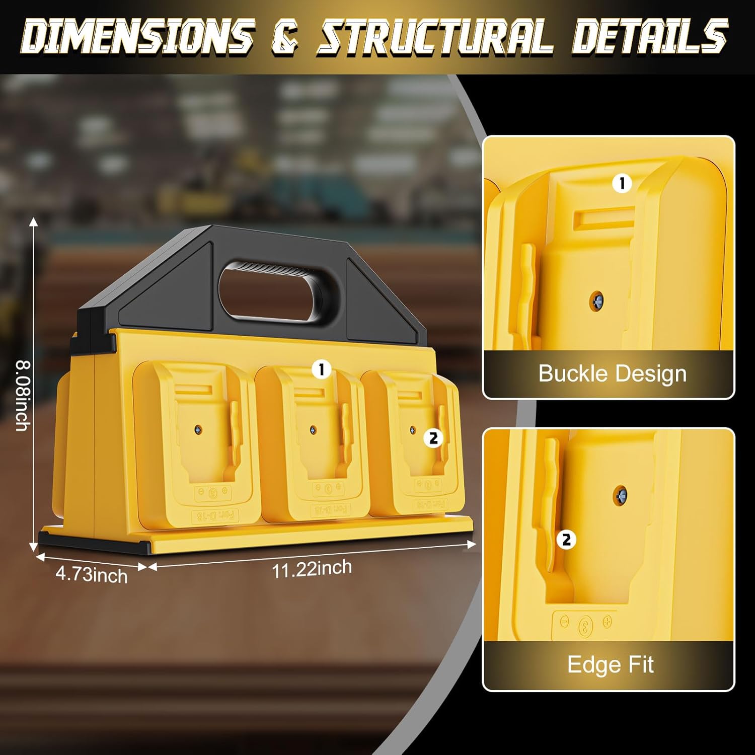 Amazon.co.jp: Crivnhar バッテリーホルダー 10個パック Dewalt 20V バッテリーマウント ドックホルダー DCB200  DCB201 DCB202 DCB203 DCB204対応 (ネジ20本付き バッテリーなし) : DIY・工具・ガーデン Crivnhar バッテリーキャリングホルダー DeWalt 20V用 バッテリーストレージオーガナイザーラック 2.0Ah-10.