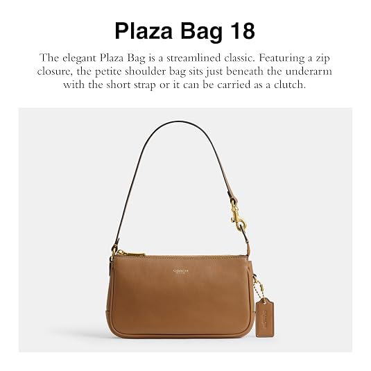未使用級 クリーニング済 old coach Ergo Zip Toffee Coach Plaza Bag 18, B4/Honey Brown : Amazon.in: Shoes & Handbags