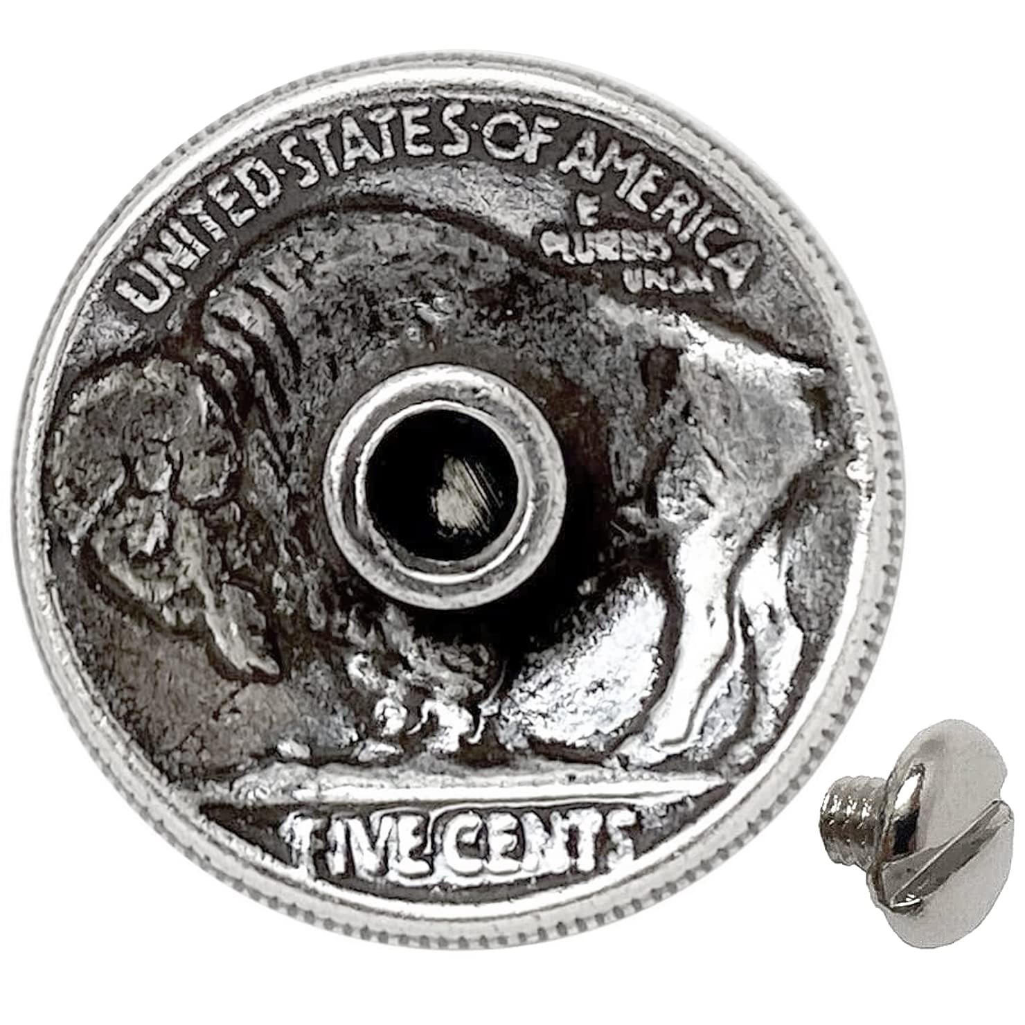 Cowboy Craft バイカーベルト タックコンチョ 複製コイン コンチョ サイズ7/8インチ 10個パック (アンティークシルバー  インディアンヘッド) Cowboy Craft 3/4インチ アンティークゴールド刻印レンジャースターコンチョ レザークラフト アートベルト  タックサドル