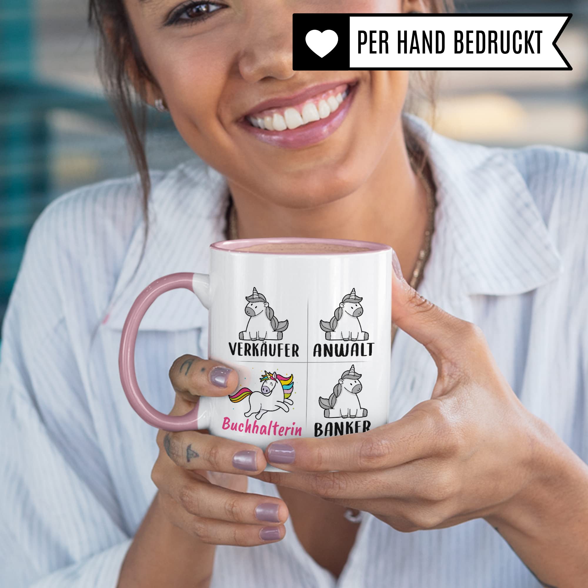 Pagma Druck Tasse 'Buchhalterin' – Lustiger Kaffeebecher Als Geschenk Für Bilanzbuchhalterinnen