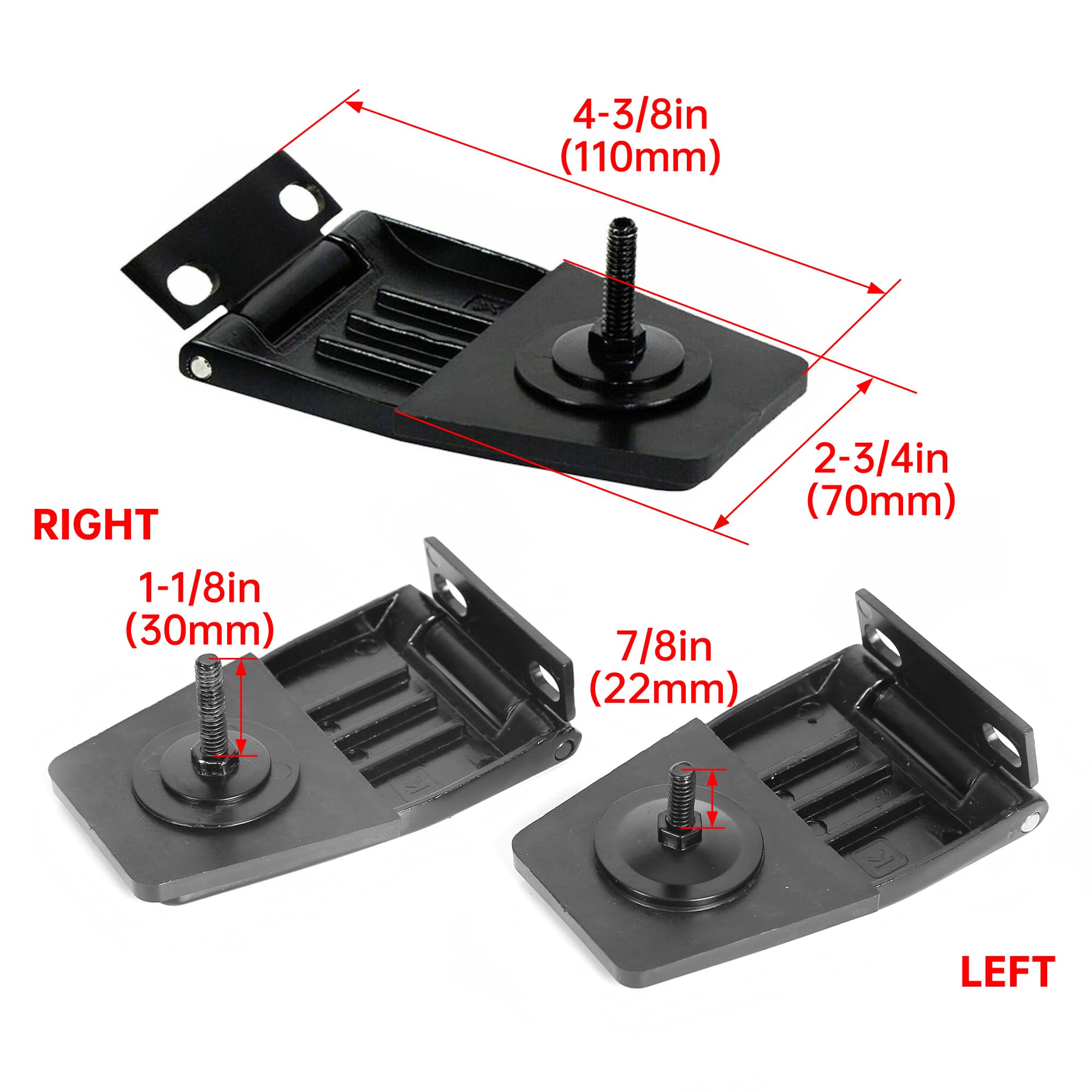 2X Hard Top Liftgate Rear Hatch Gate Window Hinge For Jeep - Foto 8