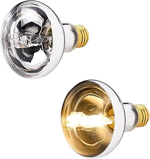 Reptile Heat Lamp Daylight Bulb,50W Basking Spot Bulb for Reptile, Full Spectrum UVA UVB Sun Light Bulb for Turtle Lizard,Bearded Dragon-2 Pack