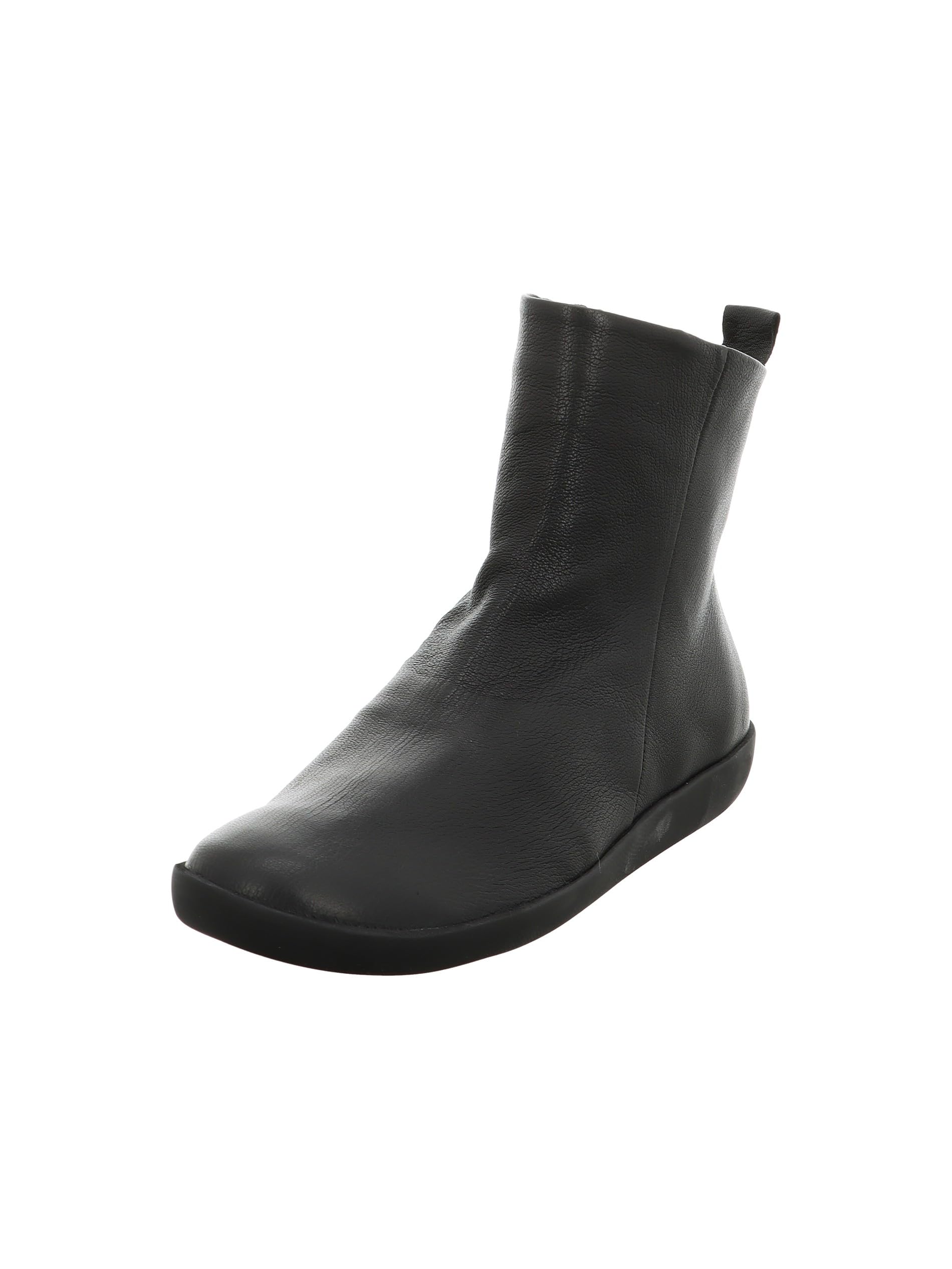 Think! Women's Nature Vegetable Tanned Sustainable Ankle Boots, Black 0000, 38 EU Schmal