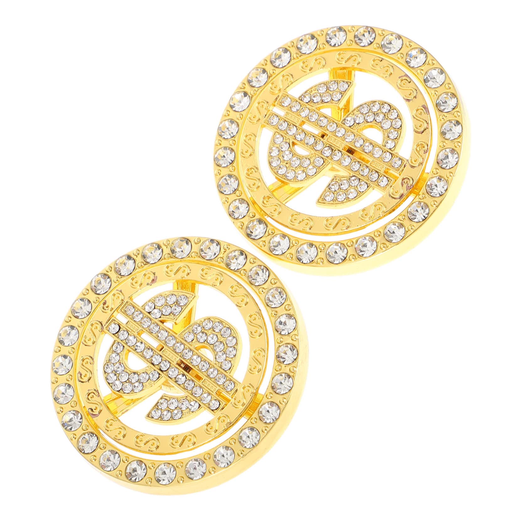 UTHCLO 2pcs Plate Mini Toys Diamond Us Symbol Turntable Diamond Us Symbol Turntable Fidget Spinners Toys Turntable Gyro Toy Party Favor Gifts Us Sign Charm Unique Accessories Alloy