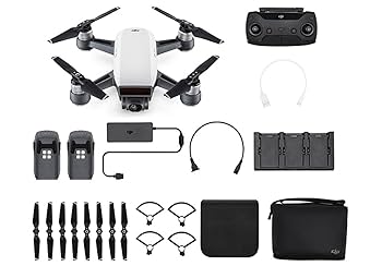 ドローン DJI dji spark Amazon.com: DJI Spark Drone MM1A Alpine White with Shoulder