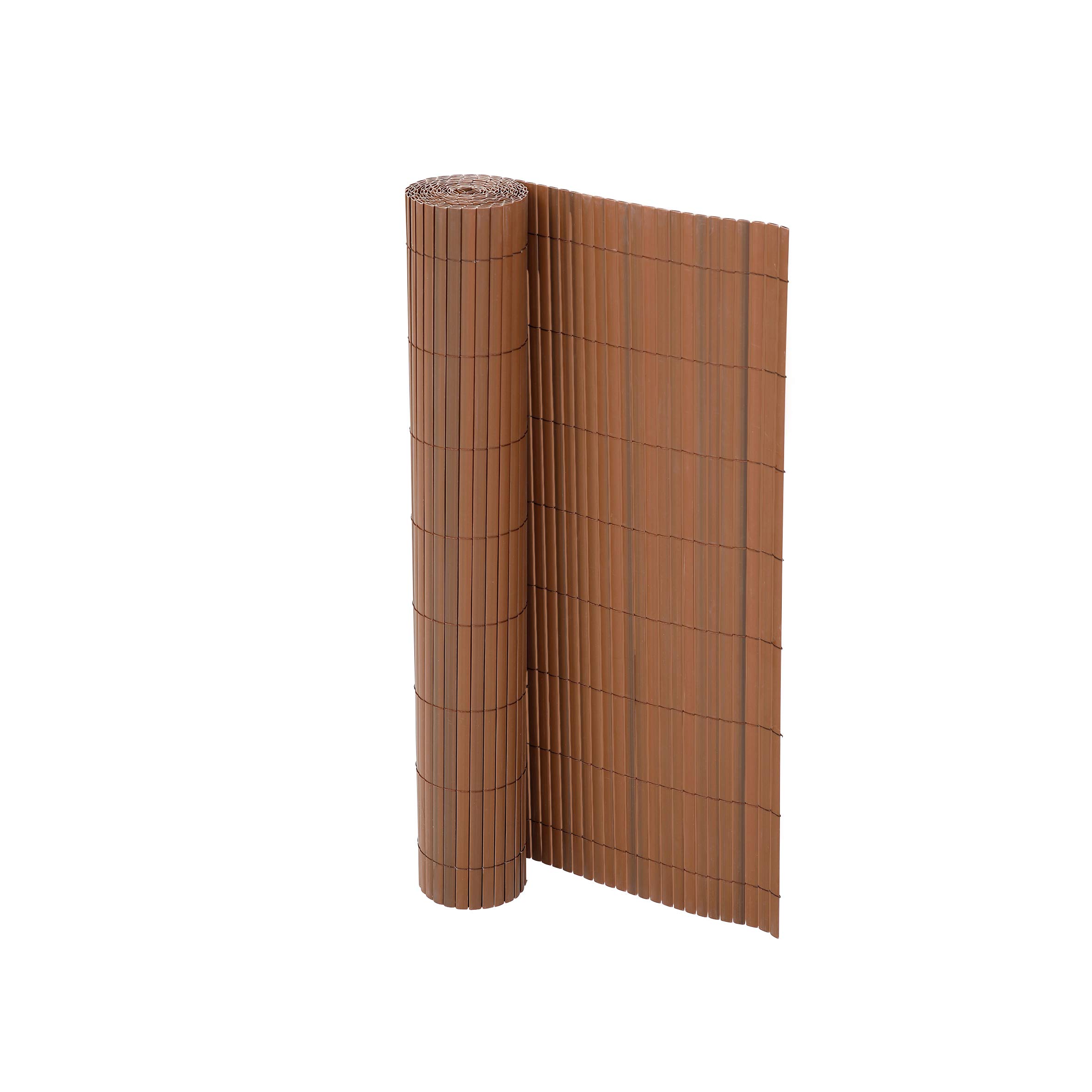 Ribelli PVC Sichtschutzmatte Sichtschutzzaun Sichtschutz Zaun Balkon Windschutz (80 x 300 cm, Braun)
