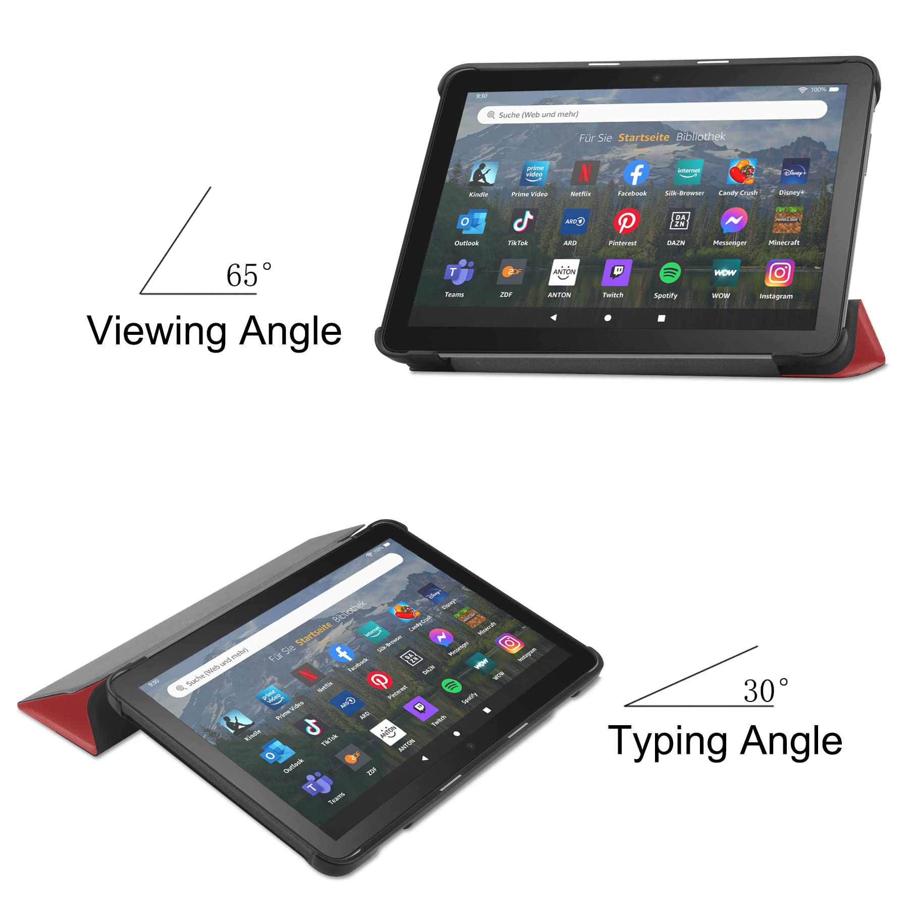 Amazon.co.jp: 【Moahsiuny】For Fire HD 8 2024 / 2022 / 2020 第12