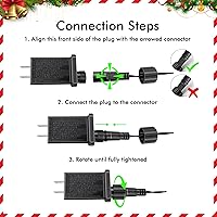 Vista 9 de GUSODOR - Proyector de luces de Navidad para exteriores, proyector dinámico de copo de nieve IP65, impermeable, luces de proyección de nieve