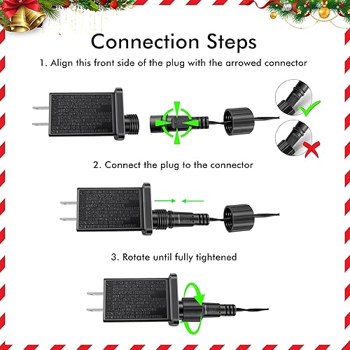 Miniatura 9 de GUSODOR - Proyector de luces de Navidad para exteriores, proyector dinámico de copo de nieve IP65, impermeable, luces de proyección de nieve para