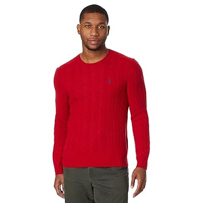 Polo Ralph Lauren Cable Knit Wool Cashmere Sweater Men