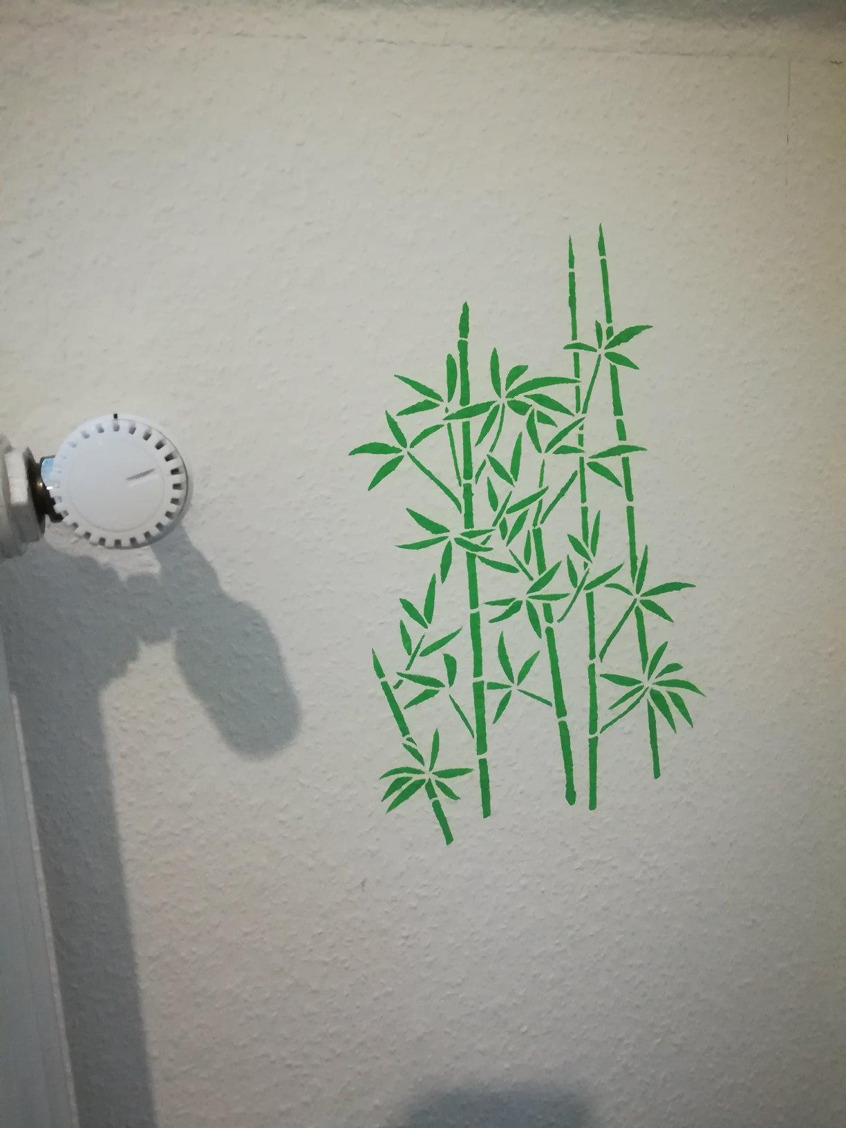 Stencil Company Bambus Schablone - 25,5x40,5cm Gartenlaub Design