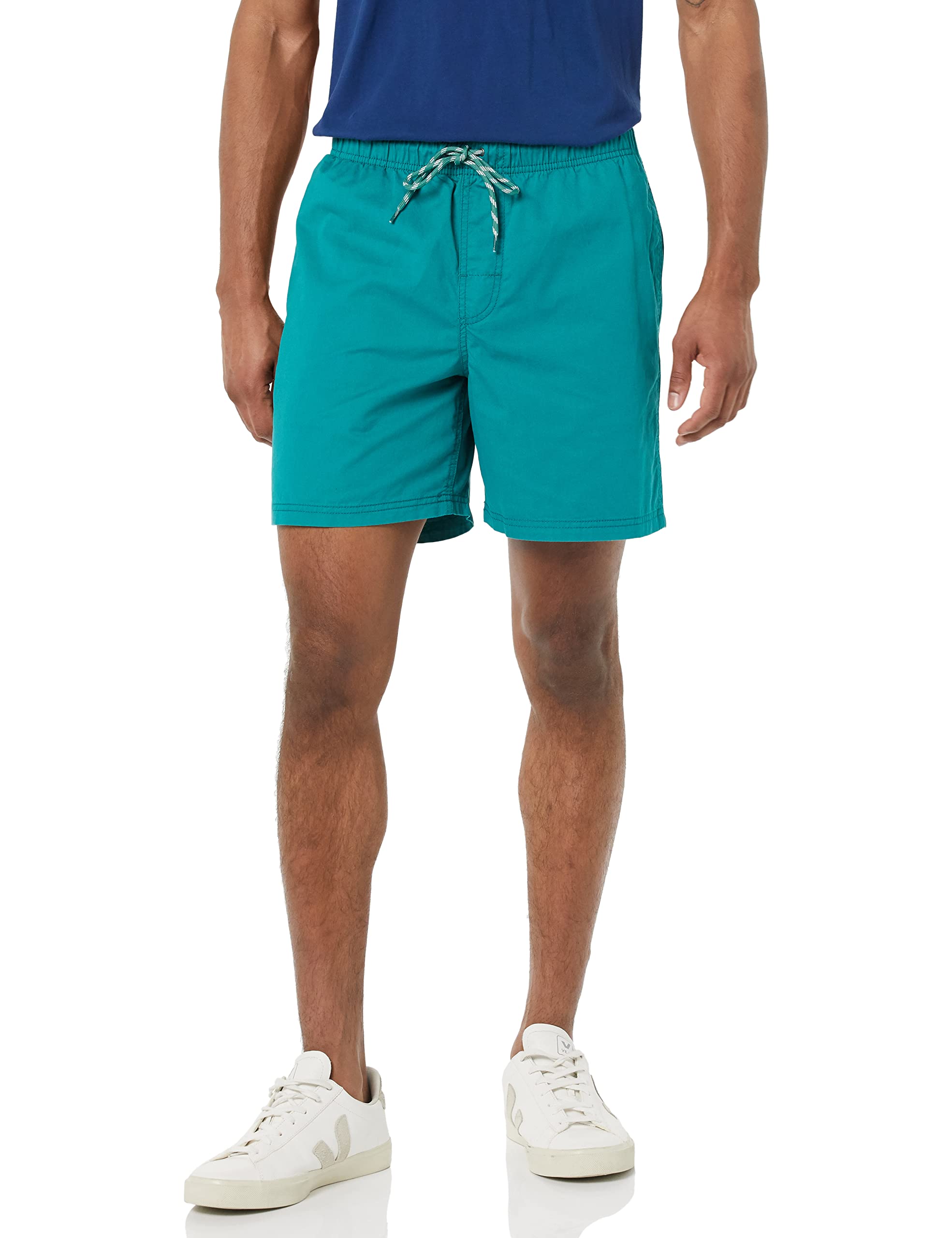 Amazon Essentials Men's 6" Inseam Drawstring Short, Teal Blue, Medium