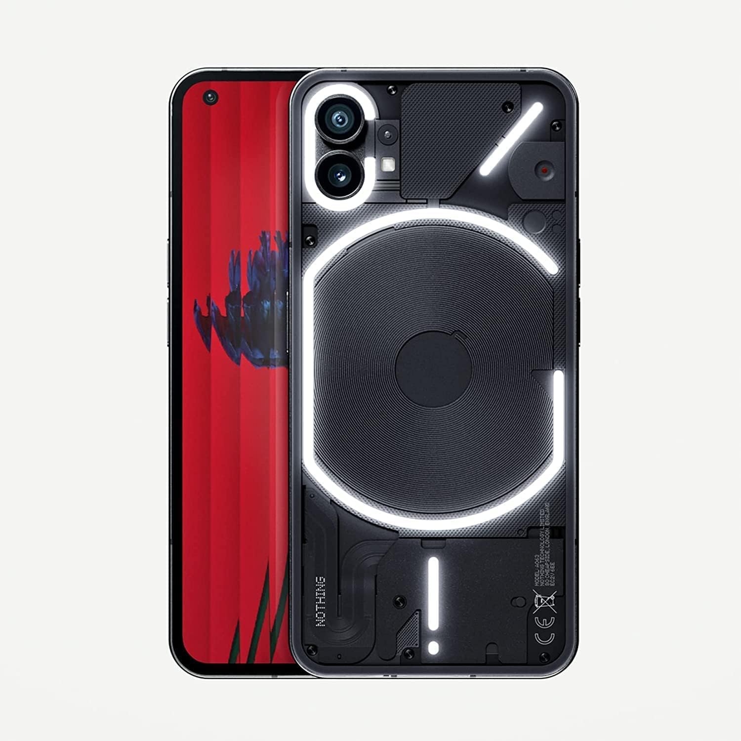 スマートフォン本体 Nothing Phone (1) 12GB RAM 256GB Nothing Phone (1) 5G (Black, 12GB RAM, 256GB Storage) | 6.55 inch