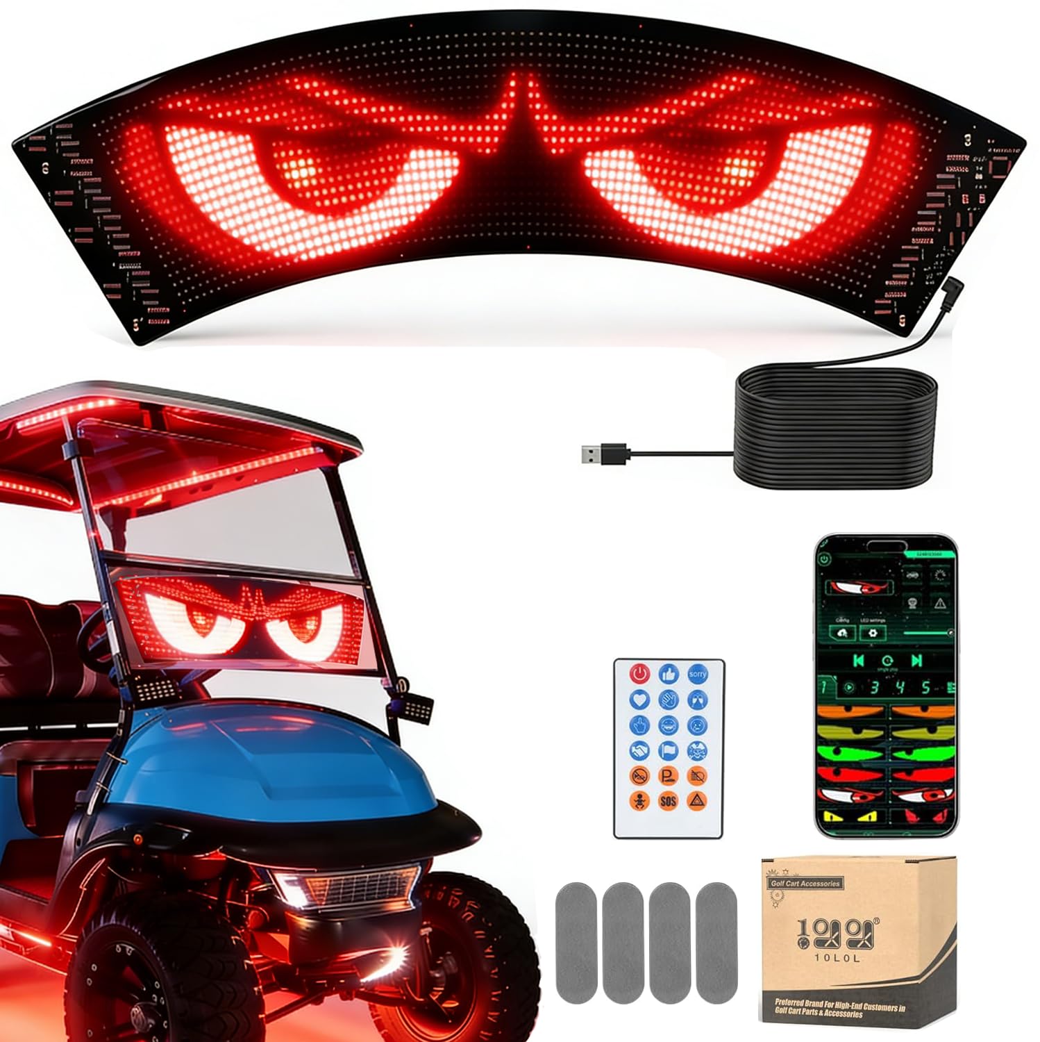 Photo 1 of 10L0L Fan-Shaped LED Light for Golf Carts