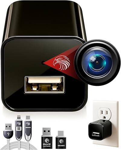 Miniatura 1 de DIVINEEAGLE Cámara domo Full HD  Cámara para mascotas  Enchufe confiable premium 1080p con detección de movimiento  Fácil configuración sin WiFi y