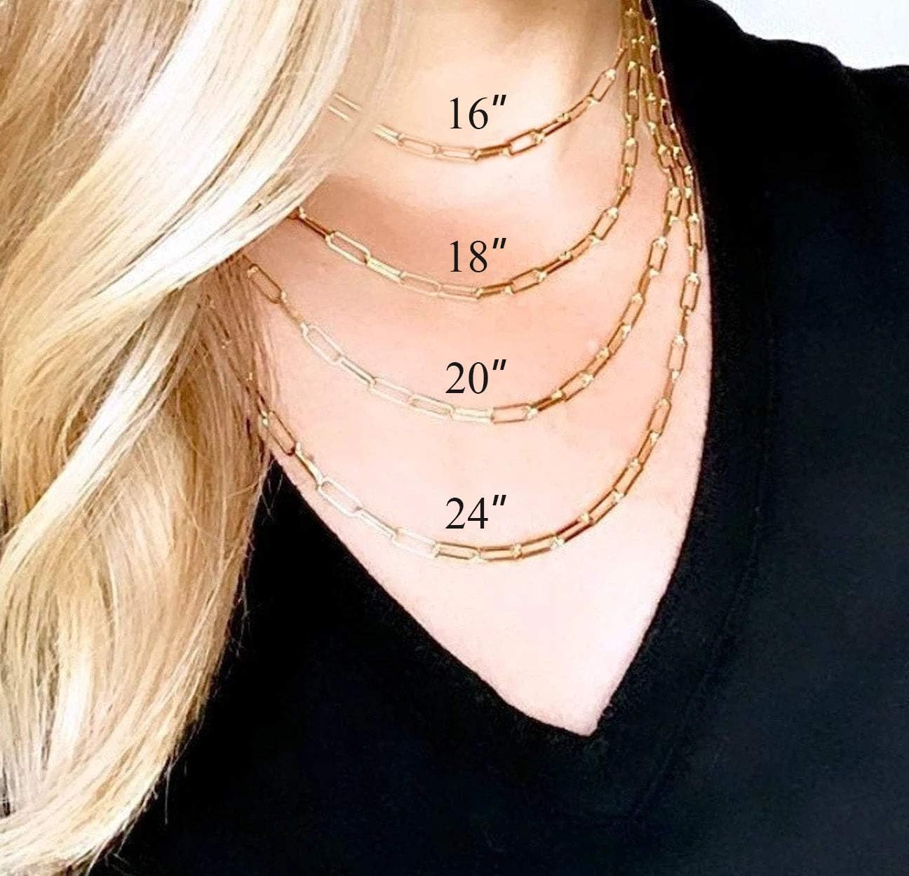 BOUTIQUELOVIN 14K Gold Plated Lock Necklace for Women Paperclip Link Chain Padlock Necklace Non-Tarnish - Image 6