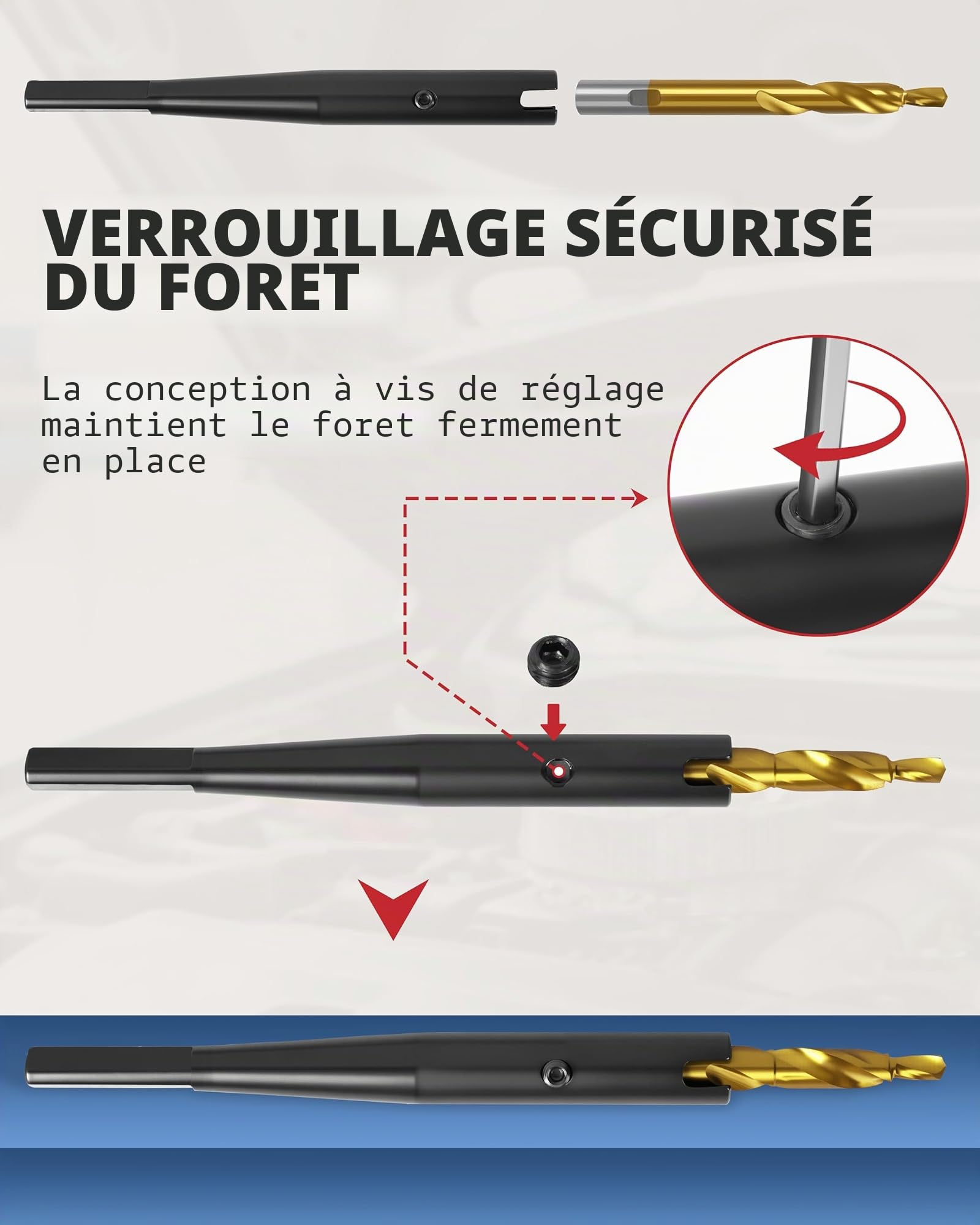 DAYUAN Kit d'outils de retrait de bougie de préchauffage endommagée 8 mm et 10 mm