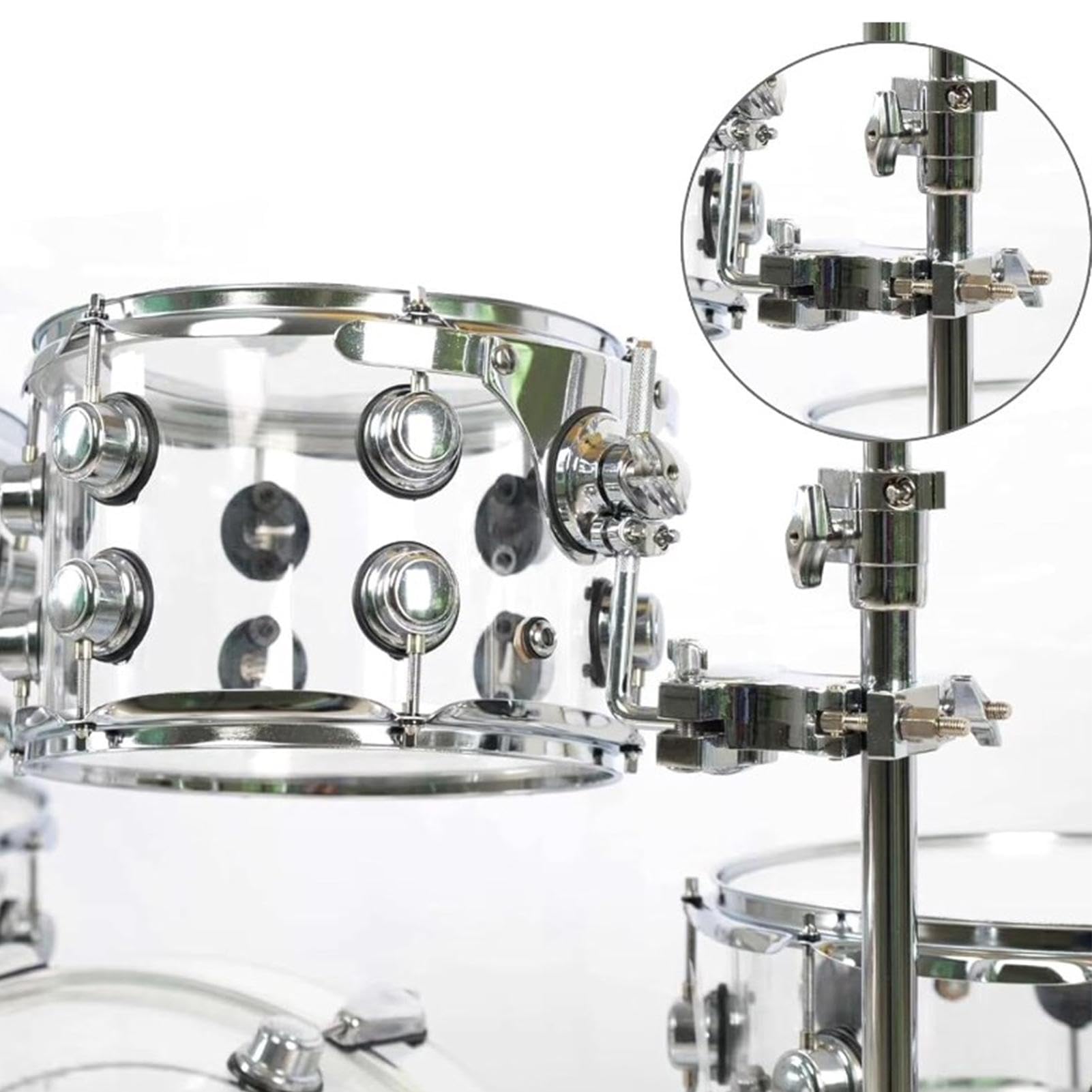 Accesorios de soporte de batería para Bateria – Soporte Tom de aleación de zinc – Estante de tambor, accesorio multifunción para instrumentos, mango giratorio de 360 grados