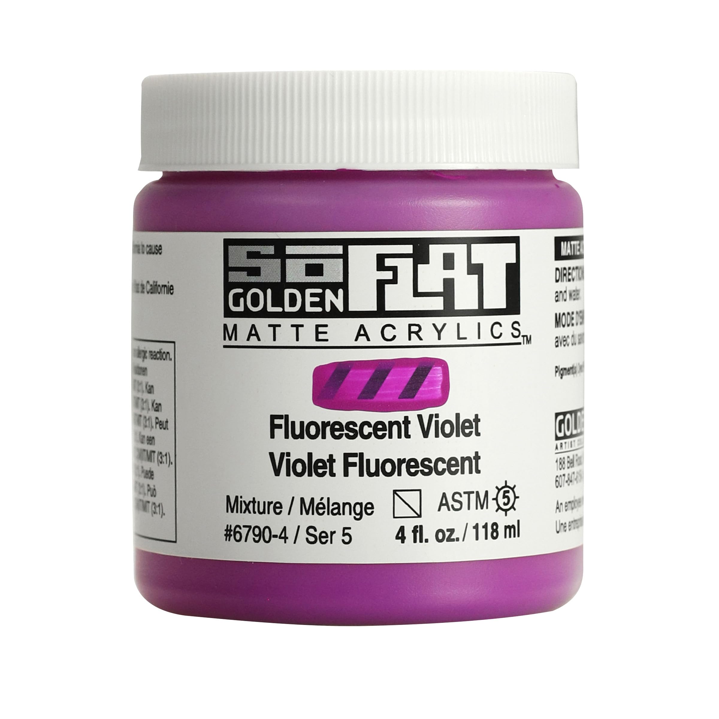 Golden : SoFlat : Matte Acrylic Paint : 118ml : Fluorescent Violet