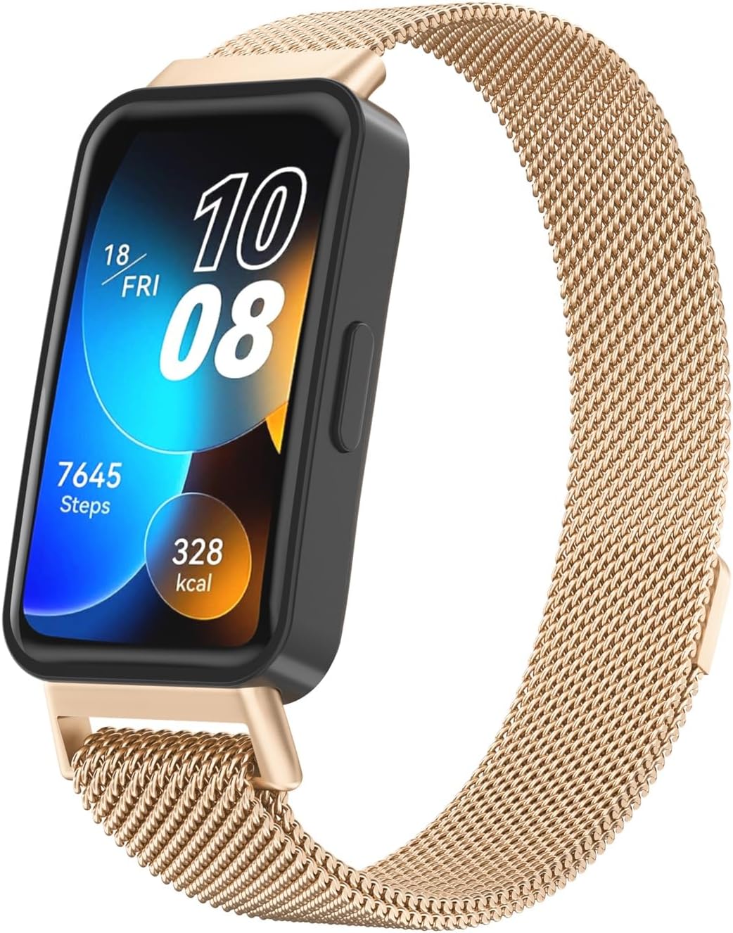 Metal Band for Huawei Band 9/Huawei Band 8 Strap, Adjustable Stainless Steel Strap with Magnetic Buckle for Huawei Band 9/8 strap Women Men