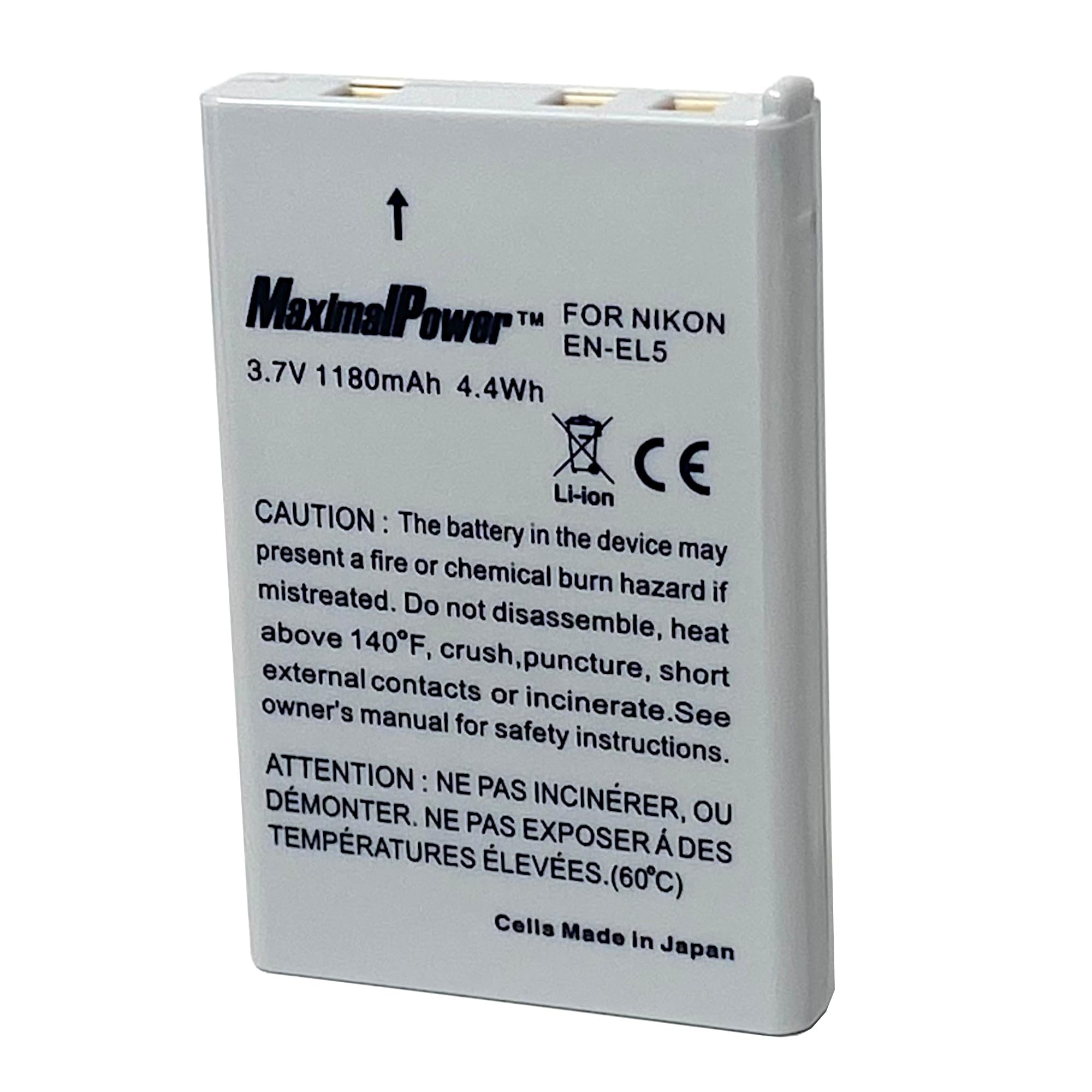 Amazon.com: En-El5 Enel5 Battery For Nikon Coolpix P6000 P90 P100