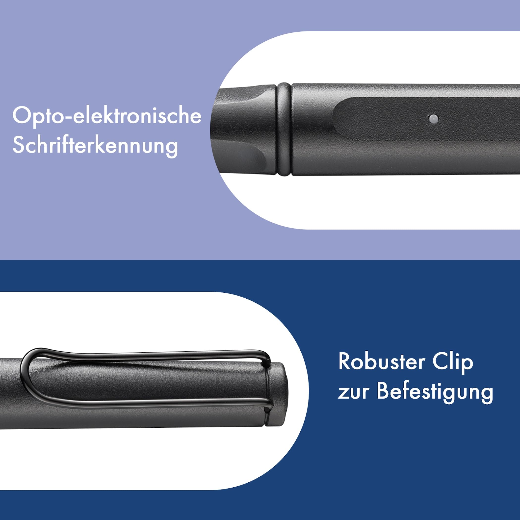 Lamy safari all black ncode Smart Pen für digitales Notizbuch | Schreiben auf echtem Papier mit digitaler Weiterverarbeitung – Stift für elektronisches Notizbuch – inkl. schwarze M 21 Mine