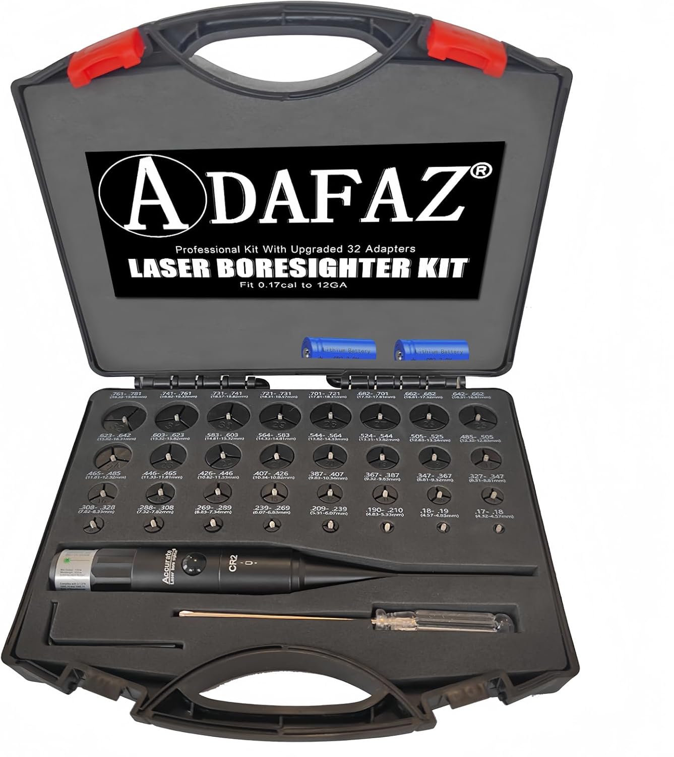 ADAFAZ .17cal Green Laser Bore Sighting Kit 12GA Multiple