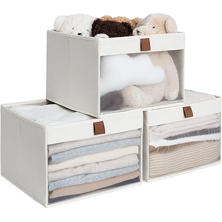 Amazon.com: Linen Closet Organizers And Storage, 4 Pack Closet Storage ...