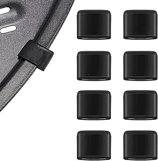 8 Pieces Air Fryer Rubber Bumpers, Aifeier ET Black Air Fryer Replacement Rubber Tips for Power XL Air Fryer Grill Pan