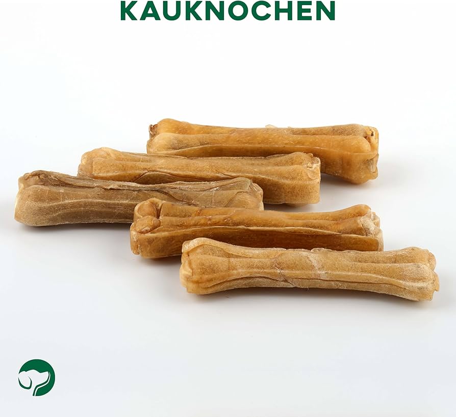 Topdog Kauknochen Hund 100 Stck 12 cm - Rinderhautknochen fr Hunde aus  100% Rind - Hundekauknochen - Pflegt die Zhne und untersttzt den  natrlichen Kautrieb Ihres Hundes : Amazon.de: Haustier