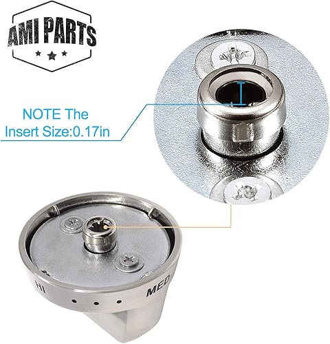 Miniatura 4 de AMI PARTS DG64-00473A - Perilla de horno para quemador de rango compatible con Samsung Gas Range NX58F5700WS NX58K7850SS NX58H5600SS NX58J7750SS