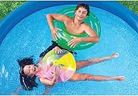 Vista 8 de Intex Easy Set - Piscina inflable redonda de 10 pies x 30 pulgadas sobre el suelo con paredes laterales de 3 capas de calibre 30 y tapón de drenaje