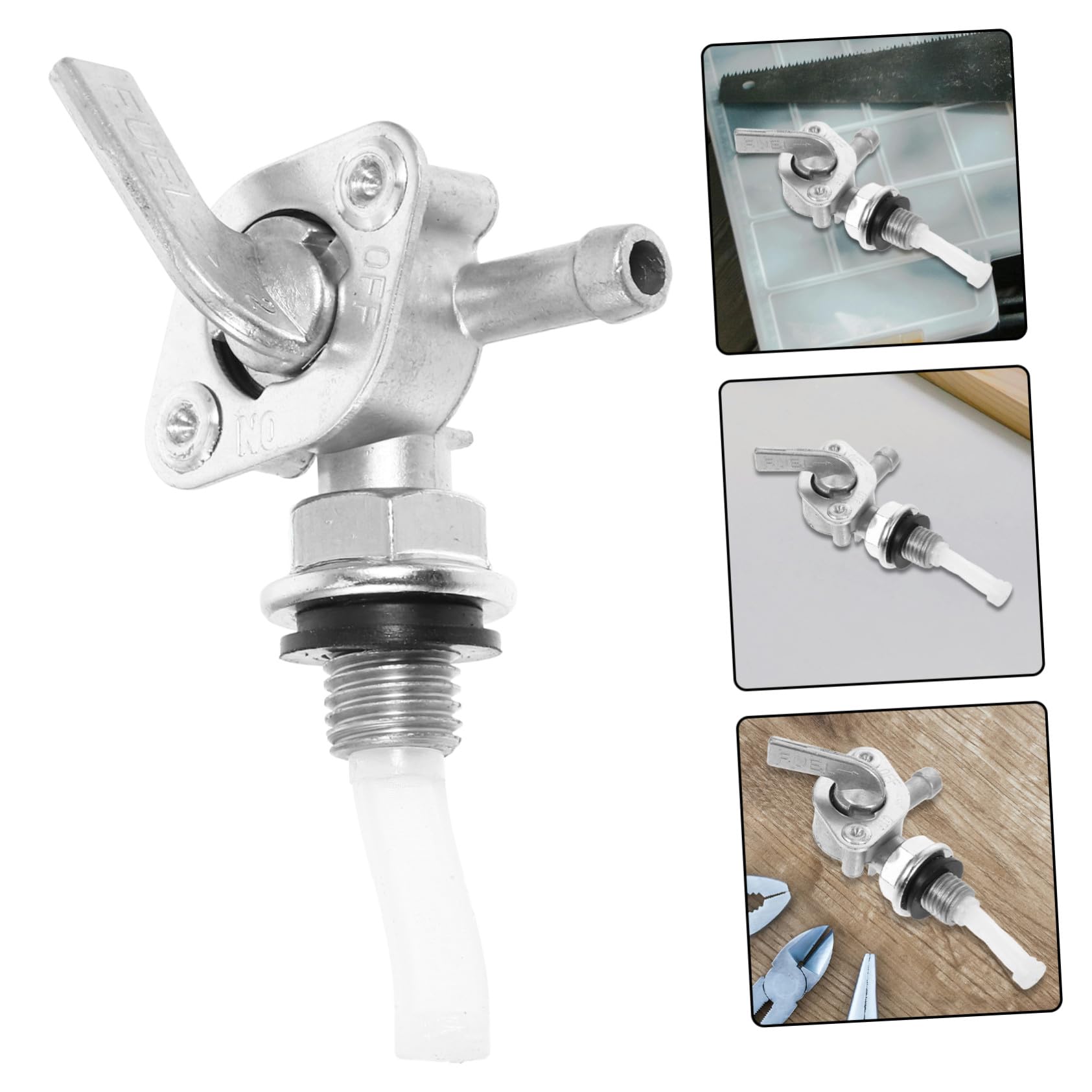 Valvola Carburante M10x1,25 per Generatore Motori Piccoli Raffreddamento ad Aria Ricambio Officina
