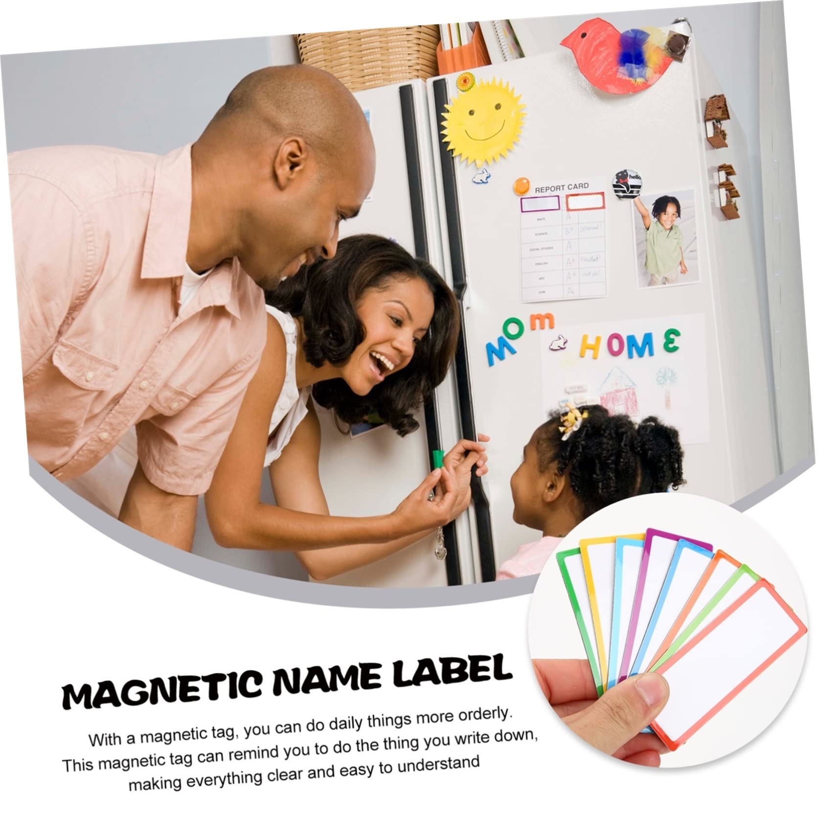 TEHAUX 9sätze Magnetische Beschriftungsetiketten Wiederverwendbare Namensschilder Für Kühlschrank Whiteboard Und Schule Farben Abwischbar Vielseitig Einsetzbar Für Organisation Und