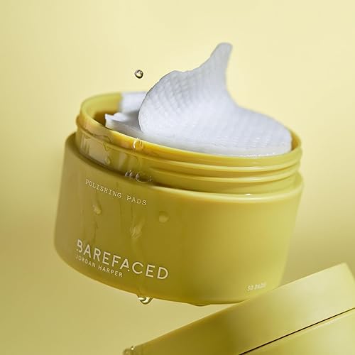 Miniatura 5 de Barefaced Almohadillas de pulido, tratamiento exfoliante de grado clínico, cara y cuerpo, almohadillas de exfoliación, 15% ácido glicólico, extracto