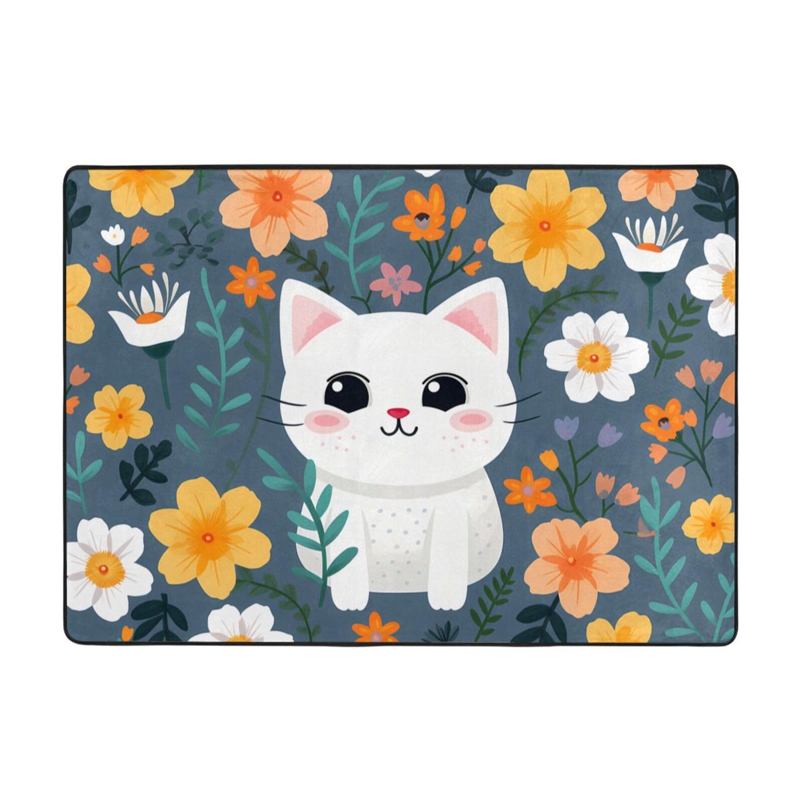 Tapis chaton en flanelle pour une touche de douceur et de tendresse au salon