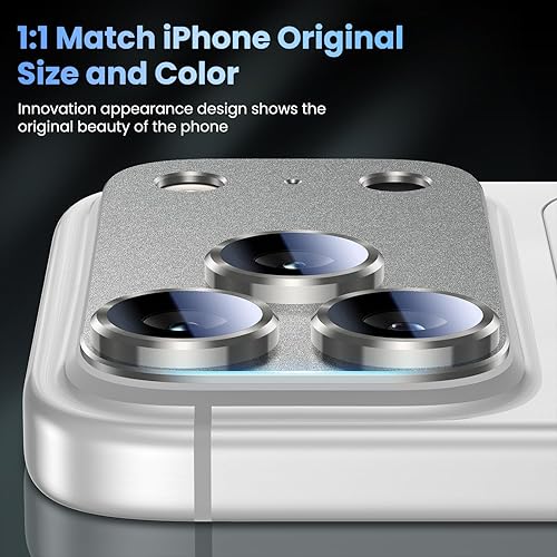 Vista 132 de Uyiton - Protector de lente de cámara de iPhone 13 Pro y 13 Pro Max, fuerte absorción, protección anticaídas, cubierta de cámara trasera, vidrio