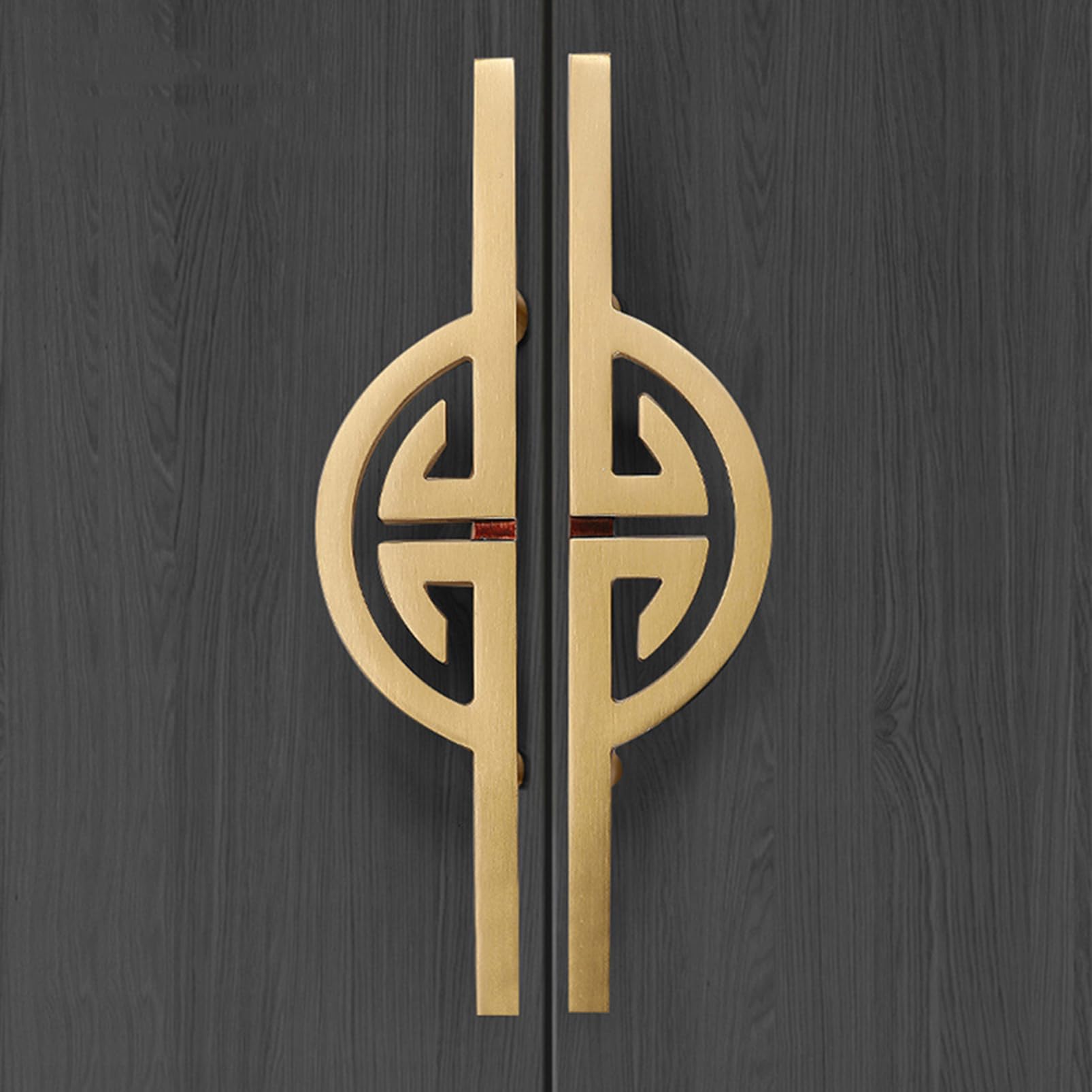 Maniglie per armadi in ottone Oro, Maniglie for armadietti da cucina, spaziatura tra i fori dorati, 96 mm/128 mm, confezione 2, in ottone massiccio(Hole spacing: 96mm/3.8in)