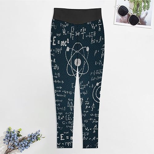 Miniatura 4 de Physical Mathematics Science Formula High Waist Yoga Pants Tummy Control Workout Leggings for Women