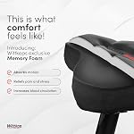 WITTKOP Coussin de siège de vélo fait de la mémoire confortable mousse I Siège de vélo Couverture pour hommes & Femmes avec Ergonomie 3-Zone-Concept I Bike Saddle Cover, pour siège de péléton cushin, siège de vélo Coussin