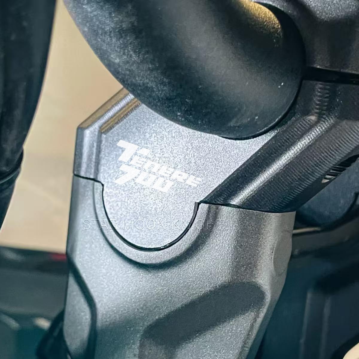 For Yamaha Tenere 700 Handlebar Riser Clamp Extensions Adapter XT690Z Tenere 700 Rally Lift Height Booster Accessories 2019>2025 (Black)