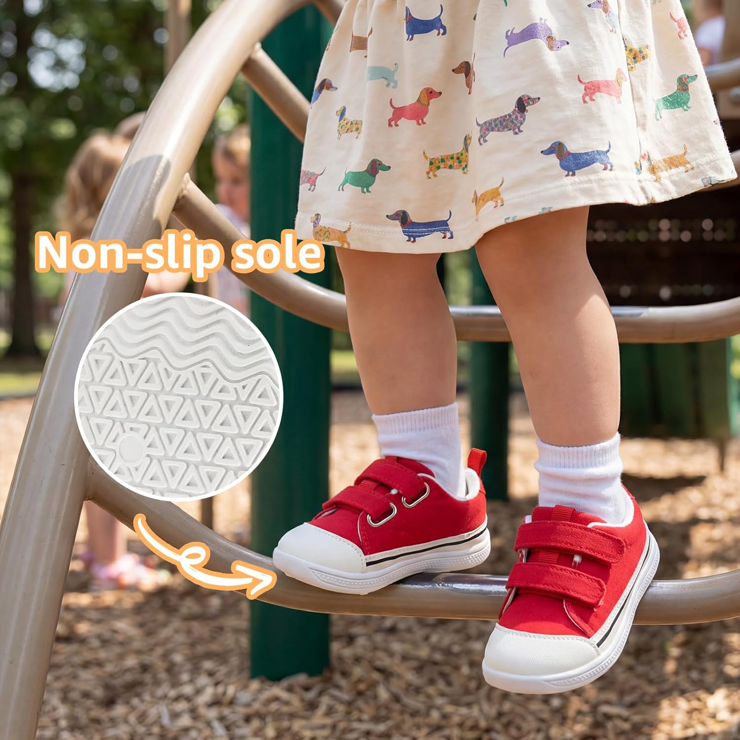 STQ Toddler Wide Toe Box Shoe Girl Boy Barefoot Hook and Loops Non-Slip Walking Baby Sneakers - Image 6