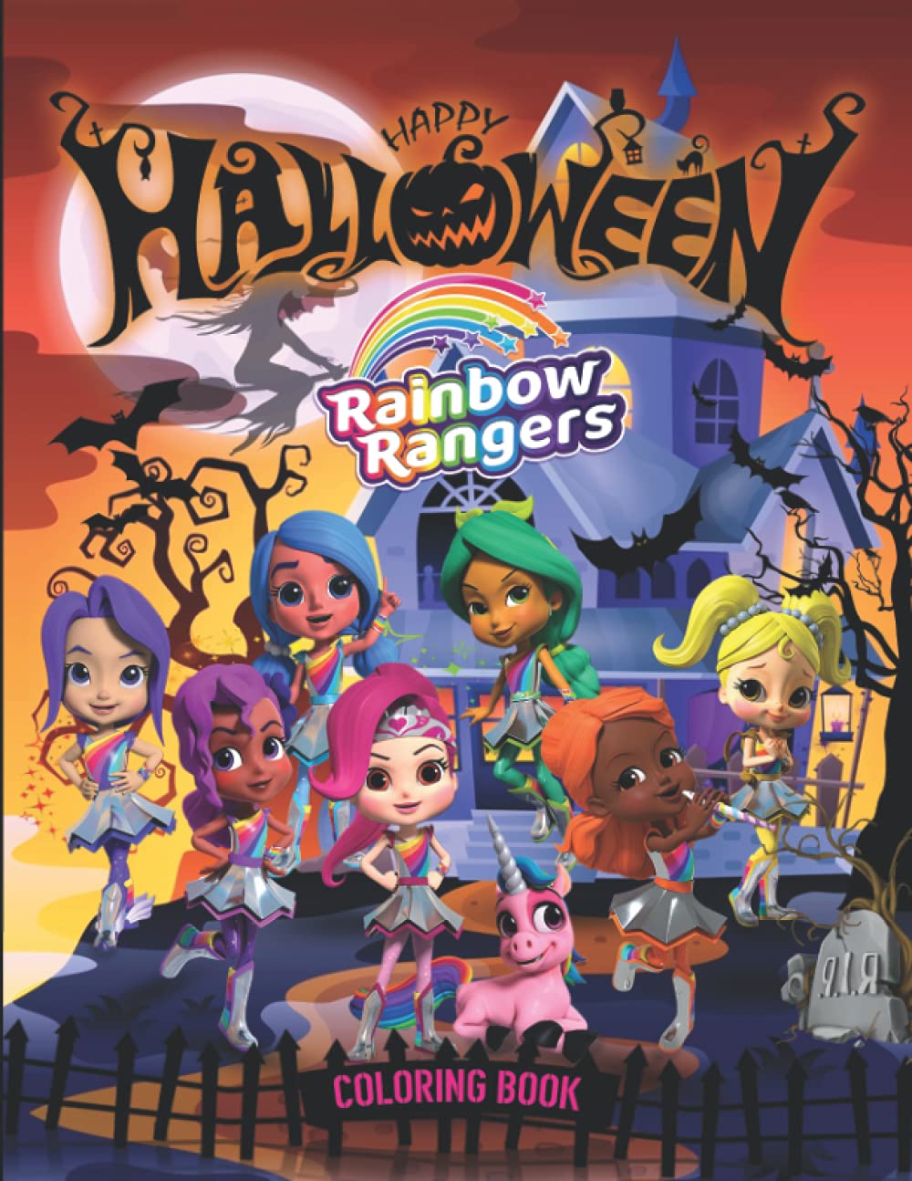 Ràinbow Ràngers halloween coloring book: Amazing Coloring Book For Kids