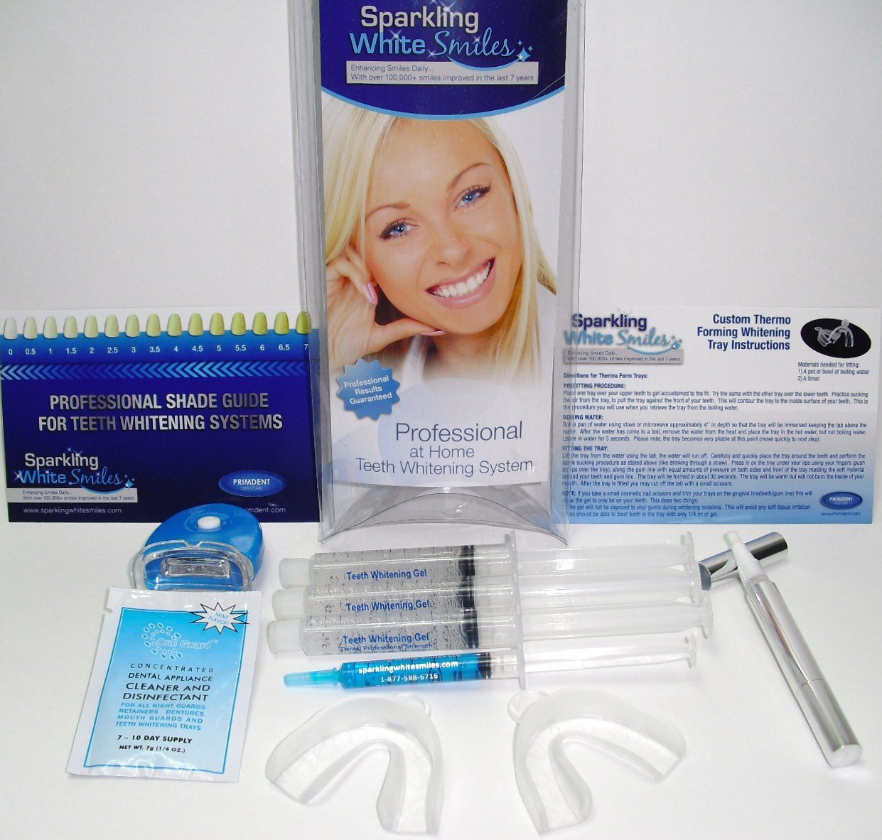 Professional at Home Custom Teeth Whitening System - Complete Teeth Whitening Kit - Get White Teeth Fast - Teeth Whitening Gel Made in USA - Best Teeth Whitening Method