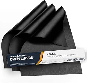 Amazon.com: 3 Pack Oven Rack Shields and 3 Pack Oven Liners Bundle ...