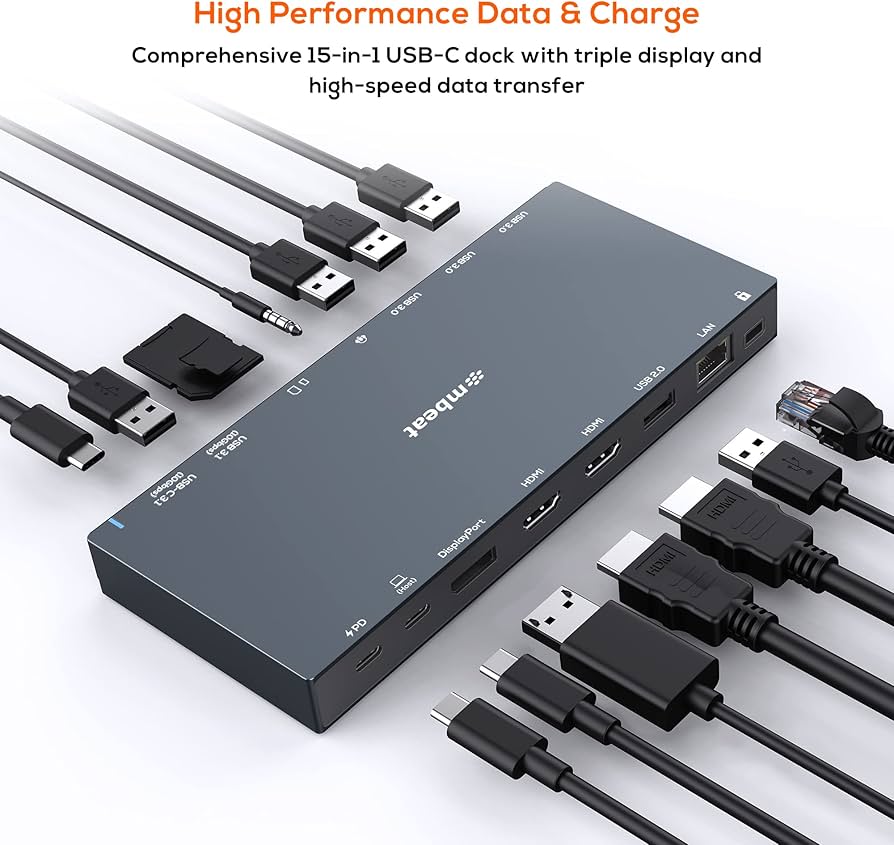 Amazon.co.jp: mbeat 15-in-1 トリプルディスプレイ USB-C  