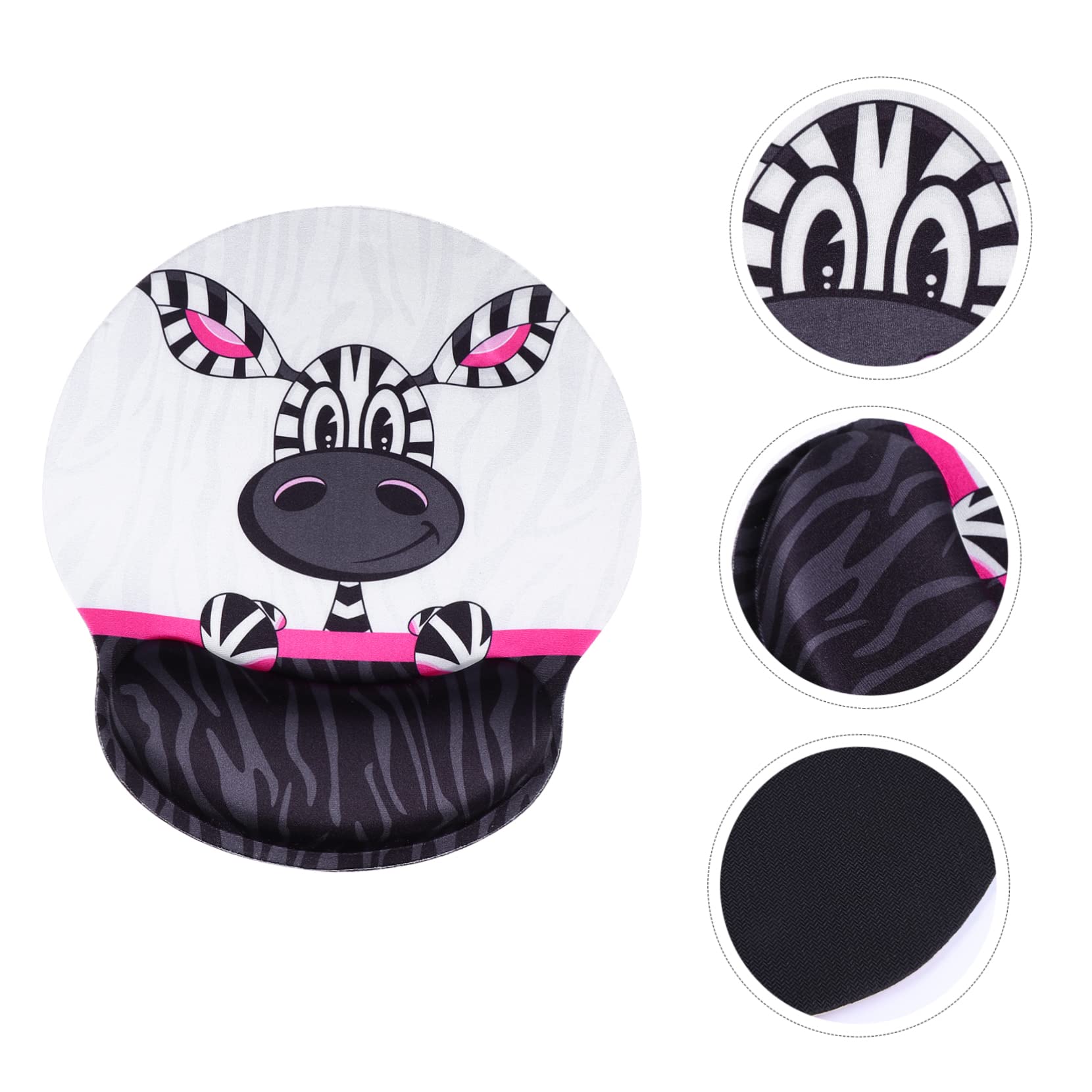 Lurrose 2 STK Handgelenk Mauspad Mauspad-Handgelenkstütze mit Handgelenkauflage Computer- Wrist Support Gaming Mouse pad entzückendes Gaming- Mausauflage Stoff Weiß
