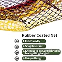 SAN LIKE Kids Fishing Net - Telescopic Rubber Coated Landing Nets Extending Long Handle for Youth Catch and Release Insect Butterfly Fishes gallery image